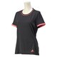 ITT92-S00220-J/S [Snova climachill (クライマチル) 半袖シャツ レディース Sサイズ チルブラックメランジ/フラッシュレッド S15]