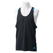 ITT88-S10035-J/S [Snova climachill (クライマチル) シングレット メンズ Sサイズ チルブラックメランジ/ソーラーブルー S14]