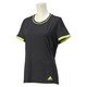 ITT92-S10042-J/L [Snova climachill (クライマチル) 半袖シャツ レディース Lサイズ チルブラックメランジ/ライトフラッシュイエロー S15]