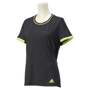 ITT92-S10042-J/L [Snova climachill (クライマチル) 半袖シャツ レディース Lサイズ チルブラックメランジ/ライトフラッシュイエロー S15]