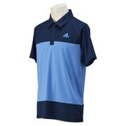 KAZ04-S91164-J/L [ESS ピケポロ メンズ Lサイズ ラッキーブルー S15/カレッジネイビー]