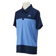 KAZ04-S91164-J/XO [ESS ピケポロ メンズ XOサイズ ラッキーブルー S15/カレッジネイビー]