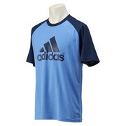 KAZ06-S91174-J/S [ESS ラグランビッグロゴ半袖Tシャツ メンズ Sサイズ ラッキーブルー S15]