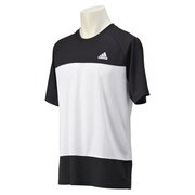 KAZ08-S91180-J/S [ESS カラーブロック半袖Tシャツ メンズ Sサイズ ホワイト]