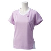KAZ25-S91245-J/S [Seasonal Training Vネック半袖Tシャツ レディース Sサイズ ライトオーキッド S15]