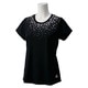 KAZ31-S91322-J/M [Separates ドットプリントTシャツ レディース Mサイズ ブラック]