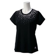 KAZ31-S91322-J/OT [Separates ドットプリントTシャツ レディース OTサイズ ブラック]