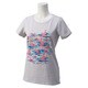 KAZ49-S91377-J/M [Graphic アロハ Tシャツ レディース Mサイズ パーツグレー S14]