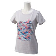 KAZ49-S91377-J/S [Graphic アロハ Tシャツ レディース Sサイズ パーツグレー S14]