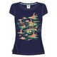 KAZ49-S91378-J/S [Graphic アロハ Tシャツ レディース Sサイズ ナイトスカイ]