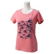 KAZ49-S91380-J/S [Graphic アロハ Tシャツ レディース Sサイズ ビスタピンク S15]