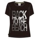 KAZ50-S91382-J/L [Graphic スローガン Tシャツ レディース Lサイズ ブラック]