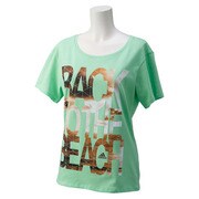 KAZ50-S91384-J/OT [Graphic スローガン Tシャツ レディース OTサイズ ライトフラッシュグリーン S15]