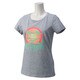 KAZ48-S91962-J/OT [Graphic サンセット・スマイルTシャツ レディース OTサイズ ミディアムグレイヘザー]