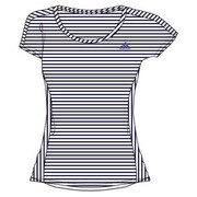 KBY92-S92699-J/M [Seasonal Training UV ボーダー半袖Tシャツ レディース Mサイズ ナイトスカイ]