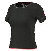 GYT79-S22687-J/OT [Seasonal training climachill (クライマチル) 半袖Tシャツ 1.2 レディース OTサイズ ブラックメレンゲ/フラッシュレッド S15]