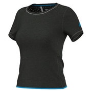 GYT79-S24509-J/S [Seasonal training climachill (クライマチル) 半袖Tシャツ 1.2 レディース Sサイズ ブラックメレンゲ/チルブルー]