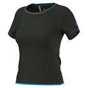 GYT79-S24509-J/M [Seasonal training climachill (クライマチル) 半袖Tシャツ 1.2 レディース Mサイズ ブラックメレンゲ/チルブルー]
