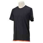 GYT10-S26995-J/L [climachill (クライマチル) 半袖Tシャツ メンズ Lサイズ チルブラックメランジ/ソーラーレッド]