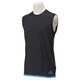 GYT12-S27003-J/XO [climachill (クライマチル) スリーブレスTシャツ メンズ XOサイズ チルブラックメランジ/チルブルー]