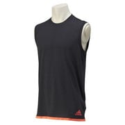 GYT12-S27004-J/O [climachill (クライマチル) スリーブレスTシャツ メンズ Oサイズ チルブラックメランジ/ソーラーレッド]
