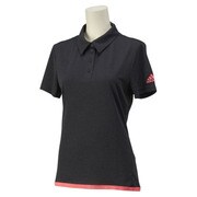GYT59-S27250-J/OT [climachill (クライマチル) ポロシャツ レディース OTサイズ チルブラックメランジ/フラッシュレッド S15]