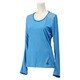 JNI84-S86873-J/S [Snova climachill (クライマチル) 長袖Tシャツ レディース Sサイズ チルブルー/ブラック]