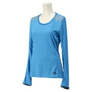 JNI84-S86873-J/L [Snova climachill (クライマチル) 長袖Tシャツ レディース Lサイズ チルブルー/ブラック]