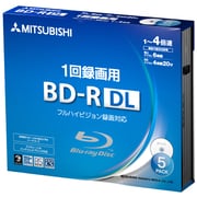 BD-R(Video) 片面2層 1回録画用 260分 50GB 1-4倍速 1枚5mm透明ケース入り 5P インクジェットプリンタ・ワイド印刷エリア対応 VBR260YP5D1
