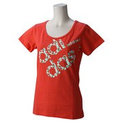 KBW35-A96963-J/M [SC モザイクロゴTシャツ レディース Mサイズ フラッシュレッド S15]