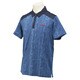 KBV53-A97660-J/L [HM デニムミックス ポロシャツ メンズ Lサイズ カレッジネイビー]