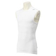 AJ448-D82074-J/S [Techfit (テックフィット) BASE スリーブレスシャツ メンズ Sサイズ ホワイト/ホワイト]