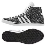 スニーカー NEOPARK ST MID (ネオパークSTミッド) レディース 24.5cm ランニングホワイト×ランニングホワイト×コアブラック [F97730-245]