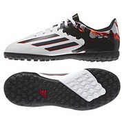 人工芝用 サッカーシューズ F10 メッシ ジュニア TF 19.5cm ランニングホワイト/グラナイト/スカーレット [M29303-195]