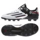 ハードグラウンド用 サッカースパイク F10 メッシ ジュニア HG 18.5cm ランニングホワイト/グラナイト/スカーレット [M29559-185]