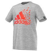 JPF08-S17207-J140 [グラフィック ビッグロゴ 半袖Tシャツ ボーイズ 140cm ミディアムグレイヘザー]