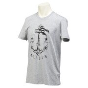 GYQ71-S25072-J/L [SC アンカーTシャツ メンズ Lサイズ ミディアムグレイヘザー/ブラック]
