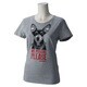 GYQ43-S26494-J/L [STR APR ドッグTシャツ レディース Lサイズ ミディアムグレイヘザー/フラッシュレッド S15]