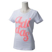 GYR27-S26620-J/S [STR APR ロゴTシャツ レディース Sサイズ ホワイト/ライトフラッシュレッド S15]