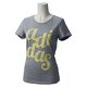 GYR27-S26621-J/M [STR APR ロゴTシャツ レディース Mサイズ ミディアムグレイヘザー/ブラッシュイエローS15]