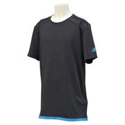 GWL39-S86815-J160 [climachill (クライマチル) 半袖Tシャツ ボーイズ 160cm チルブラックメランジ/チルブルー]