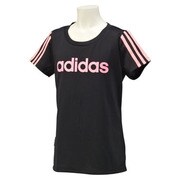 KAU29-S90483-J160 [adidasjewel Climalite 半袖Tシャツ ガールズ 160cm ブラック]