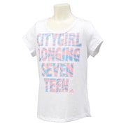 KAU30-S90484-J130 [adidasjewel Climalite コットン半袖Tシャツ ガールズ 1 130cm ホワイト]