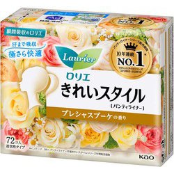 ロリエ きれいスタイル プレシャスブーケの香り 14cm 72枚入 [パンティライナー]