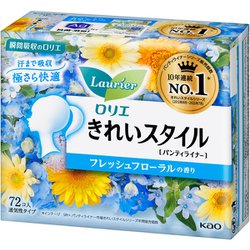 ロリエ きれいスタイル フレッシュフローラルの香り 14cm 72枚入 [パンティライナー]