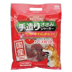 犬用 国産 手造りささみジャーキー やわらかハーフカット P-TJY-H560 [犬用おやつ 140g×4P 国産 全犬種用]