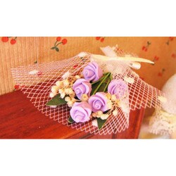 ヨドバシ Com みにるー ミニルー みにるー バイオレットローズの花束 ミニチュアモデル 通販 全品無料配達
