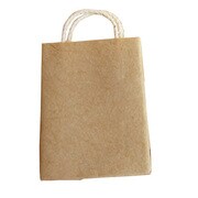 みにるー ショッピングバッグ 茶無地 [ミニチュアモデル]