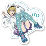 パンチライン ダイカットステッカー 曳尾谷 愛 [キャラクターグッズ]