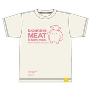 うーさーのその日暮らし 覚醒編 人生に大切なものTシャツ 高い肉はうまいver. [キャラクターグッズ]